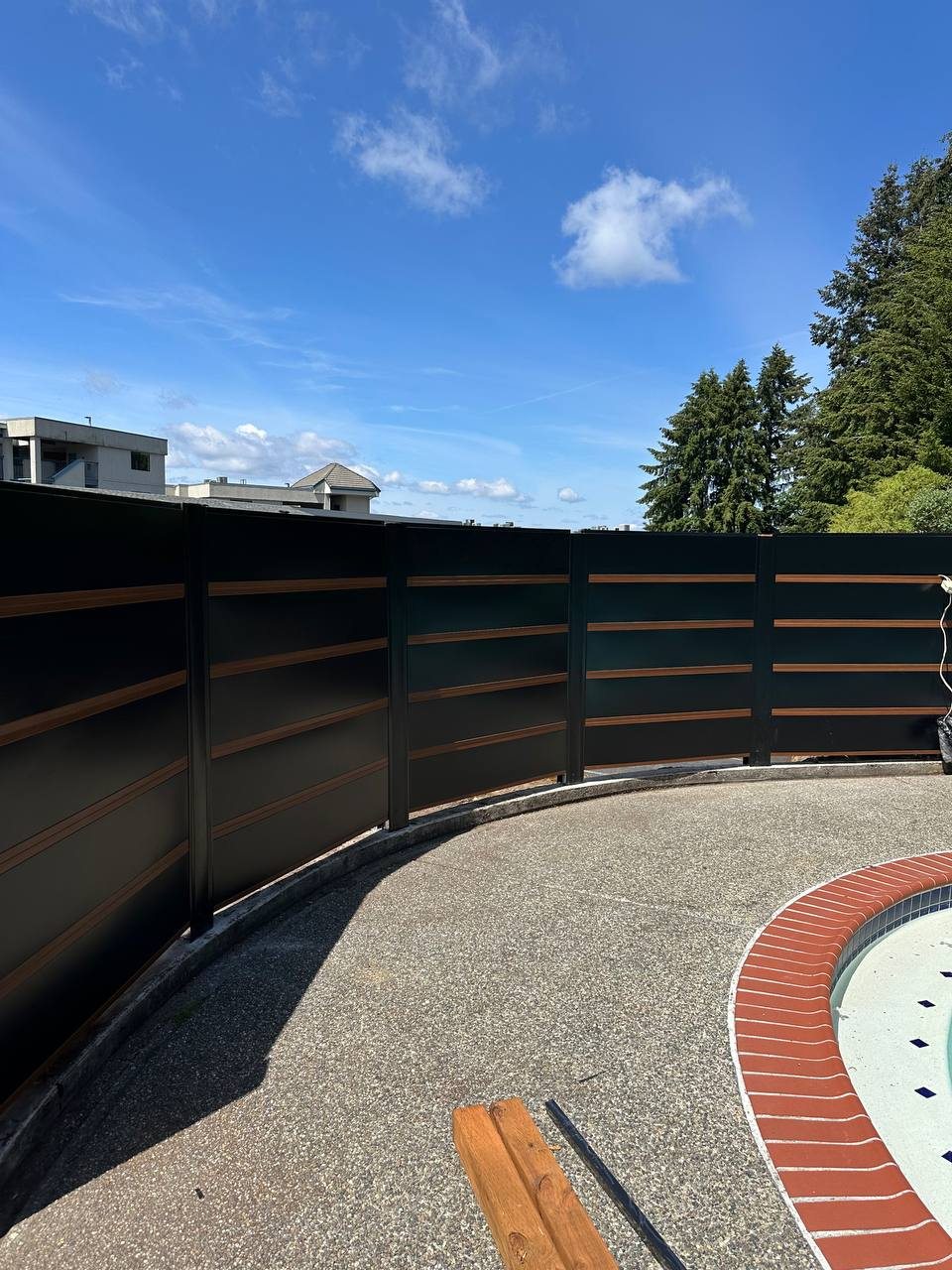Custom metal fence and railing panels